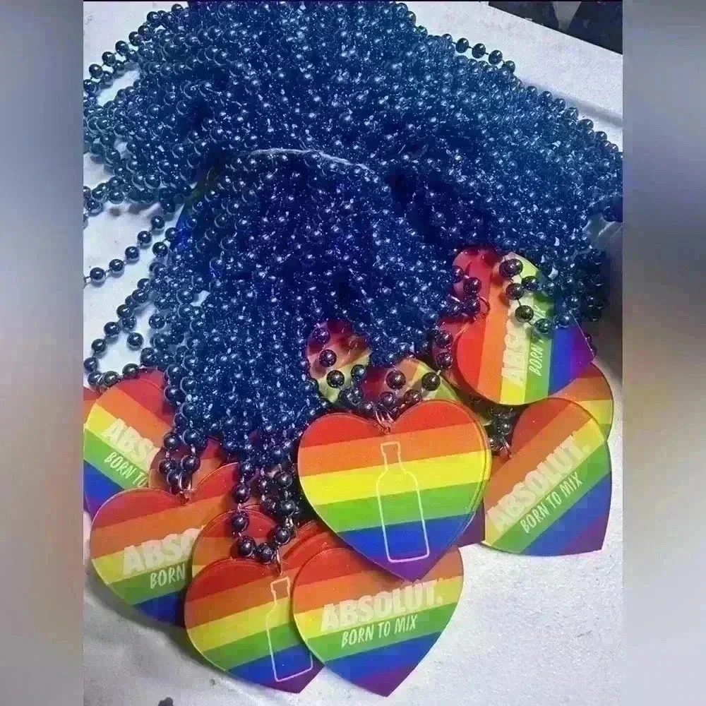 LGBTQ Rainbow Pride Necklace Pendant Love Gay Queer 25pc